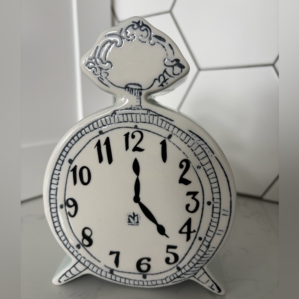 Molly Hatch for Anthropologie tick tock Clock robins egg blue - Picture 3 of 7